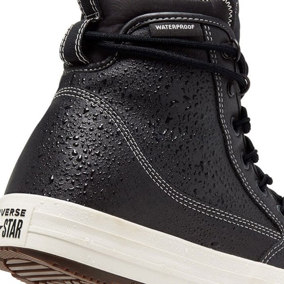 CONVERSE CTAS ALL TERRAIN HI Waterproof Leather Boots Shoes 168863C Black - Picture 5 of 12